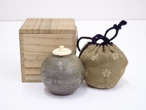 清水茂生造　文琳茶入　□z